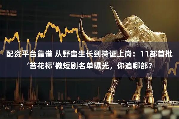 配资平台靠谱 从野蛮生长到持证上岗：11部首批‘苔花标’微短剧名单曝光，你追哪部？